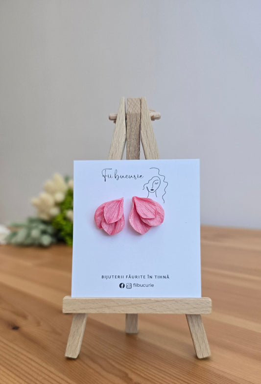 Cercei flower pink