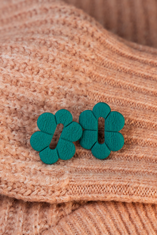 Cercei Floare de Jad